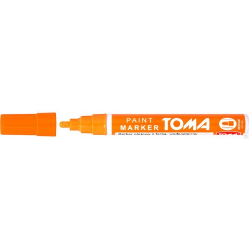 Marker olejowy, fibrowa końcówka 2,5mm, pomarańczowy TO-440 Toma