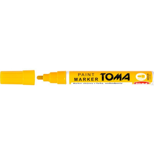Marker olejowy, fibrowa końcówka 2,5mm, żółty TO-440 Toma