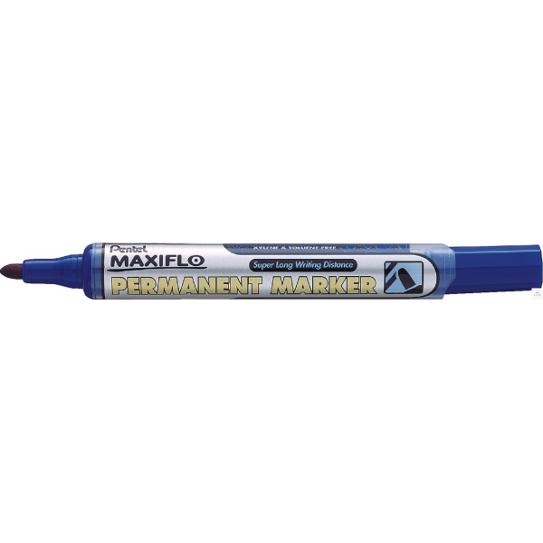 Marker permanentny MAXIFLO NLF50 niebieski okrągły z tłoczkiem PENTEL