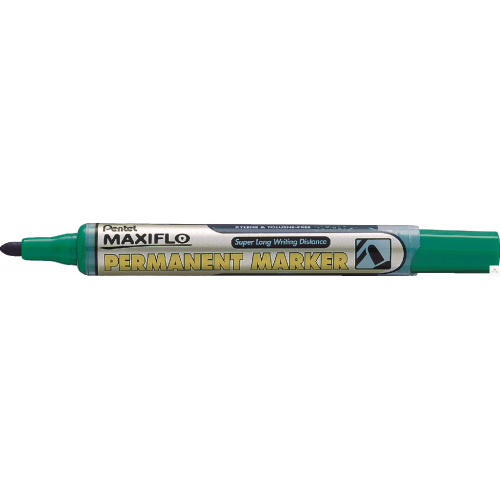 Marker permanentny MAXIFLO NLF50 zielony okrągły z tłoczkiem PENTEL