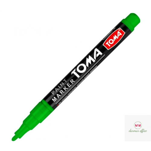 Marker olejowy,cienka fibrowa końcówka 1,5mm,  zielony TO-441 Toma