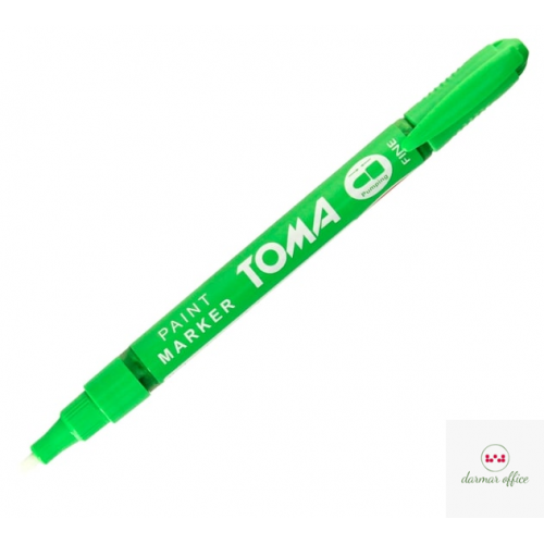 Marker olejowy,cienka fibrowa końcówka 1,5mm,  zielony jasny TO-441 Toma
