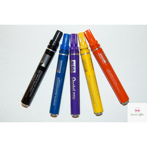 Marker permanentny N50 niebieski okrągła końcówka PENTEL
