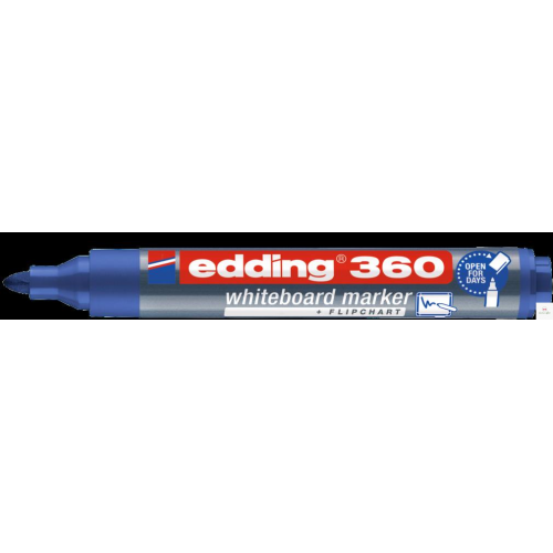 Marker 360 do tablic suchościeralnych EDDING niebieski końcowka okrągła