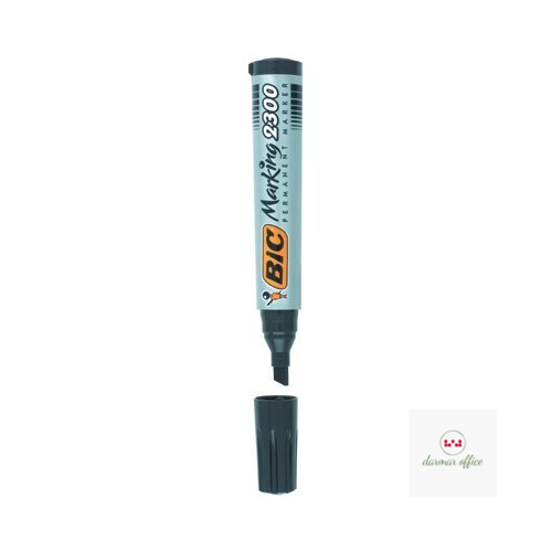 Marker permanentny BIC 2300 Ecolutions czarny ścięta końcówka, 8209263