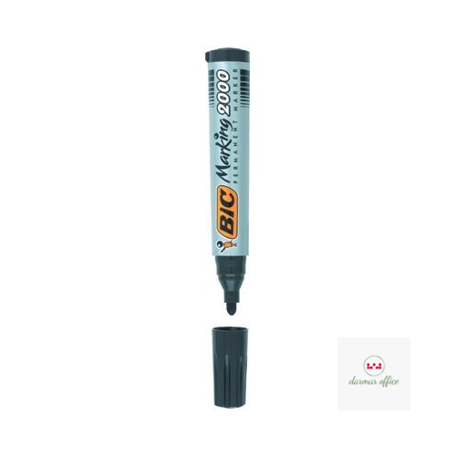Marker permanentny BIC 2000 Ecolutions czerwony okrągła końcówka, 8209133