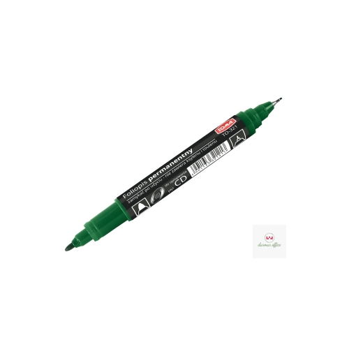 Pisak do CD, 2-stronny, końcówki cienkie 0,5 i 0,8mm, zielony TO-321 Toma