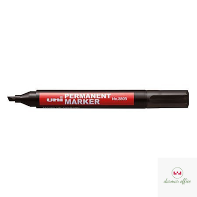 Marker permanentny UNI NO-380 ścięty niebieski