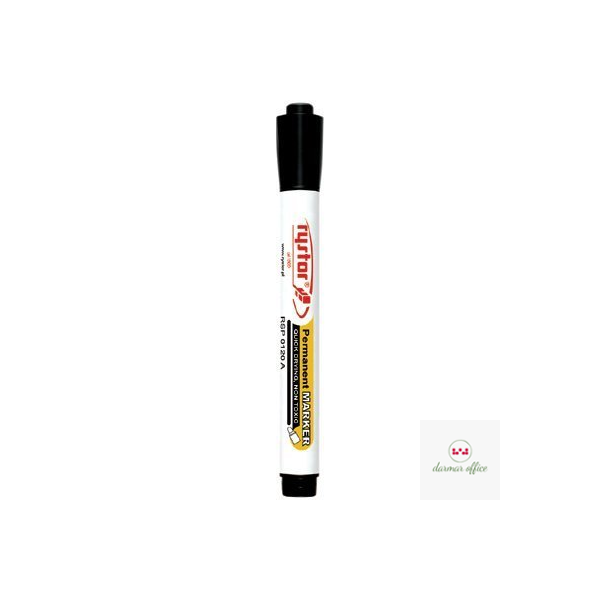 Marker permanentny RYSTOR RMP-1 czarny, okrągła końcówka 458-000