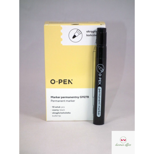 Marker permanentny okrągły G927B czarny AMA0927915 OPEN