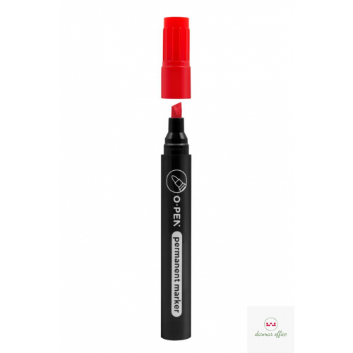 Marker permanentny ścięty G927C czerwony AMA0927977 OPEN