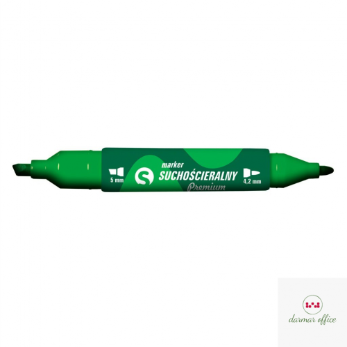 Marker suchoś.dwustr. zielony KM504-Z2 TETIS 5mm/4.2mm