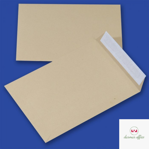 Koperty C5 HK brązowe 90g (500szt) NC samoklejące z paskiem 31433020