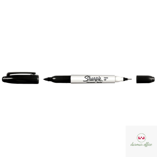 Marker dwustronny SHARPIE TWIN TIP czarny S0811100