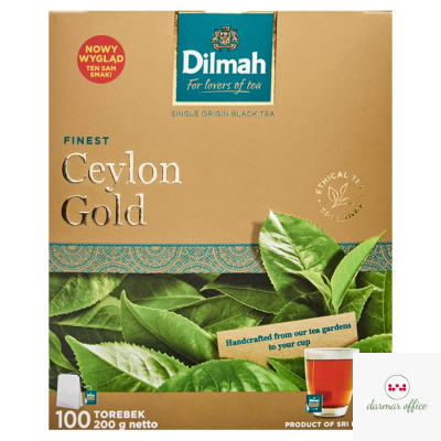 Herbata DILMAH CEYLON GOLD 100szt x2g saszetki czarna