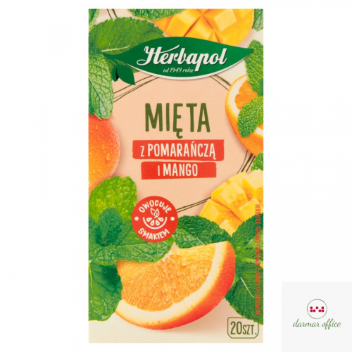 Herbata HERBAPOL Zielnik Polski Mięta z Pomarańczą i Mango 20tb/35g