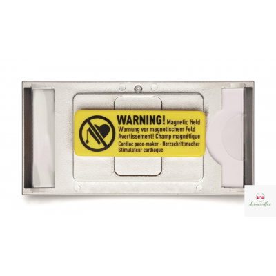 Identyfikator z magnesem 30x65 (10) Srebrny 854023 DURABLE