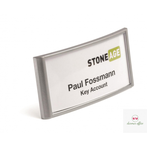 Identyfikator z magnesem 30x65 (10) Srebrny 854023 DURABLE