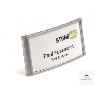 Identyfikator z magnesem 30x65 (10) Srebrny 854023 DURABLE