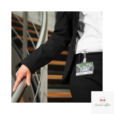 Karta identyfikacyjna (50szt.) z klipsem pozioma + wkładki a4  11131 3L