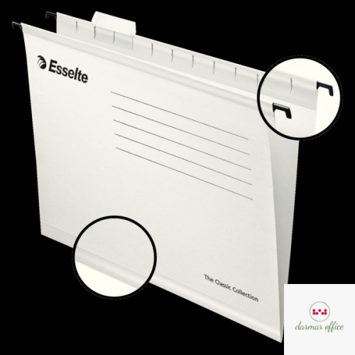Teczki zawieszane Esselte Classic A4, biały, 25 szt. PENDAFLEX 90319