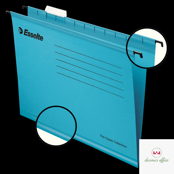 Teczki zawieszane Esselte Classic A4, niebieski, 25 szt. PENDAFLEX 90311
