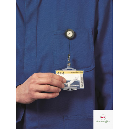 Zwijka do identyfikatora 815258 (10) antracyt (klips) DURABLE