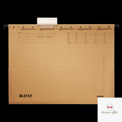 Teczki zawieszane z boczkami ALPHA, siarczanowy,  Leitz 19160000