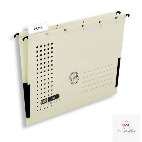 Teczka zawieszana A4 ELBA CHIC ULTIMATE, kremowa, z półciennymi boczkami 100552101