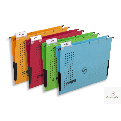 Teczka zawieszana A4 ELBA CHIC ULTIMATE zielona 100552104 z płóciennymi boczkami 100552104