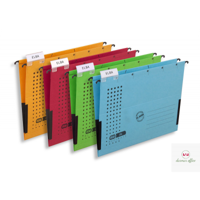 Teczka zawieszana A4 ELBA CHIC ULTIMATE zielona 100552104 z płóciennymi boczkami 100552104