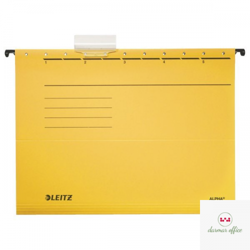 Teczki zawieszane ALPHA, żółty, Leitz 19850115