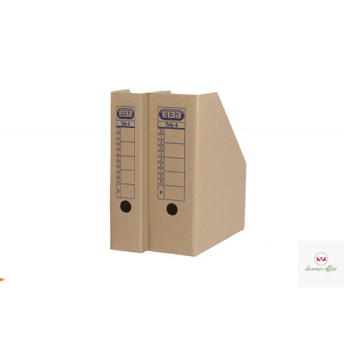 Pojemnik na czasopisma 10cm, ELBA TRIC 4, brązowy 100552612