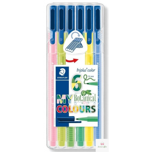 Flamaster TRIPLUS 1mm 6 kol. w etui Botanical S 323 SB6CS8 STAEDTLER
