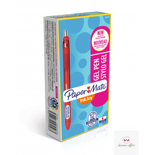 Pióro żelowe INKJOY GEL 0.7mm czerwony 1957056 PAPER MATE
