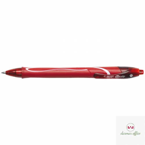 Długopis żelowy BIC Gel-ocity Quick Dry czerwony, 949874