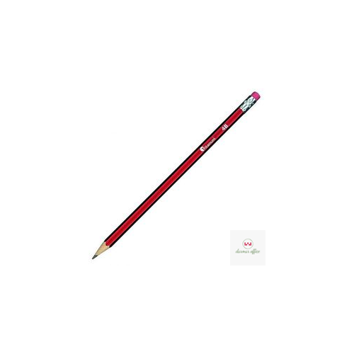 Ołówek tech.z gumka H (12) TIT ANUM 83719 czarw.-czar.