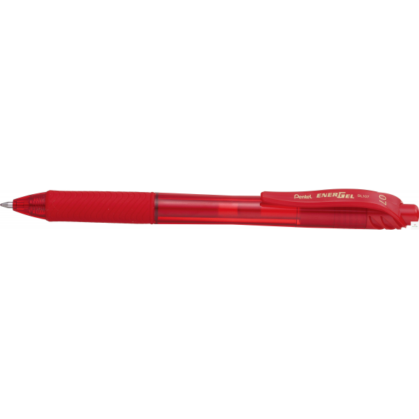 Pióro kulkowe 0,7mm ENERGEL czerwone BL107-B PENTEL