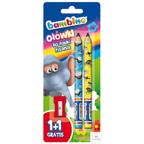 Ołówki do nauk.pisania BAMBINO+1+temp.na.blis