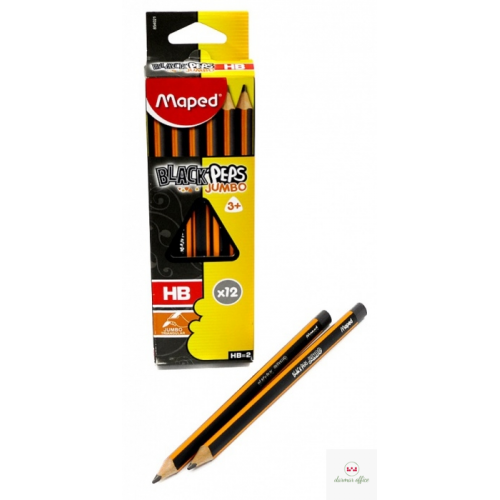Ołówek BLACKPEPS JUMBO HB 854021 MAPED