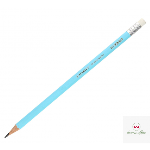 Ołówek Swano Pastel niebieski HB STABILO 4908/06-HB
