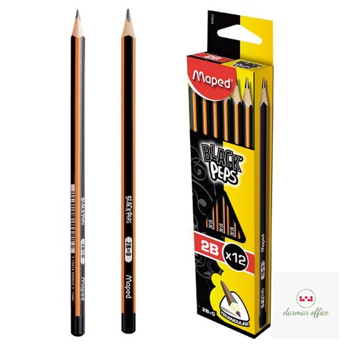 Ołówek drewniany Blackpeps 2B MAPED 850022