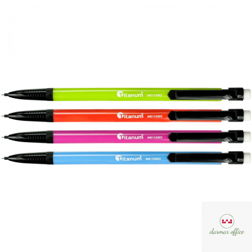 Ołówek automatyczny z gumką 0,5mm MB153002 TITANUM 373726