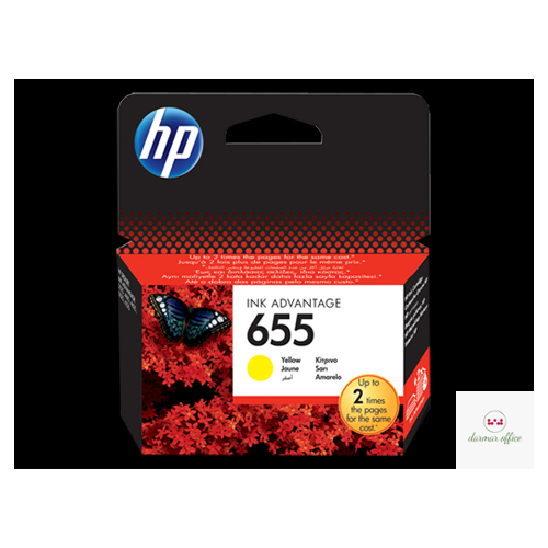 Tusz HP 655 (CZ112AE) żółty 600str 3525/4615/4625/5520/5525/6525