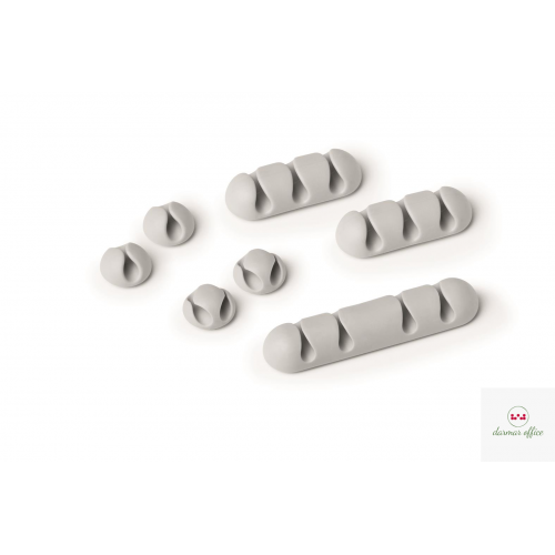 Klips samoprzylepny na kable mix(7)szary  504110 CAVOLINE CLIP    DURABLE