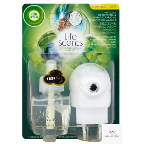 AIR WICK odświeżacz Elektryczny Deszczowa Świeżość Lasów Amazonii komplet 19ml 49305