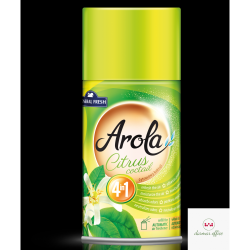 Wkład do odświeżacza AROLA 250ml cytrusowy KOKTAJL GENERAL FRESH