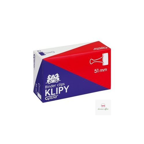 Klip 51mm 12szt (2 cale) czarny GRAND 110-1096