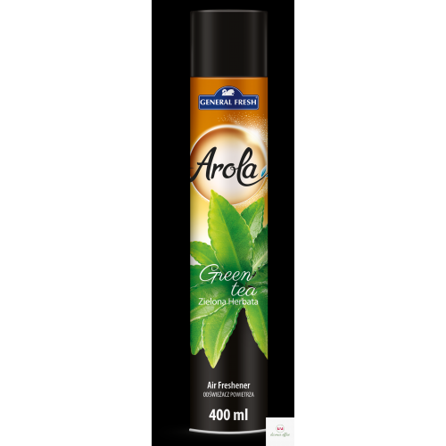 Odświeżacz powietrza AROLA Spray 400ml zielona HERBATA GENERAL FRESH