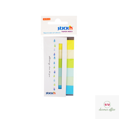 Zakładki papierowe 45x15mm 6 kolorów SUMMER 180 kartek STICK"N 21596